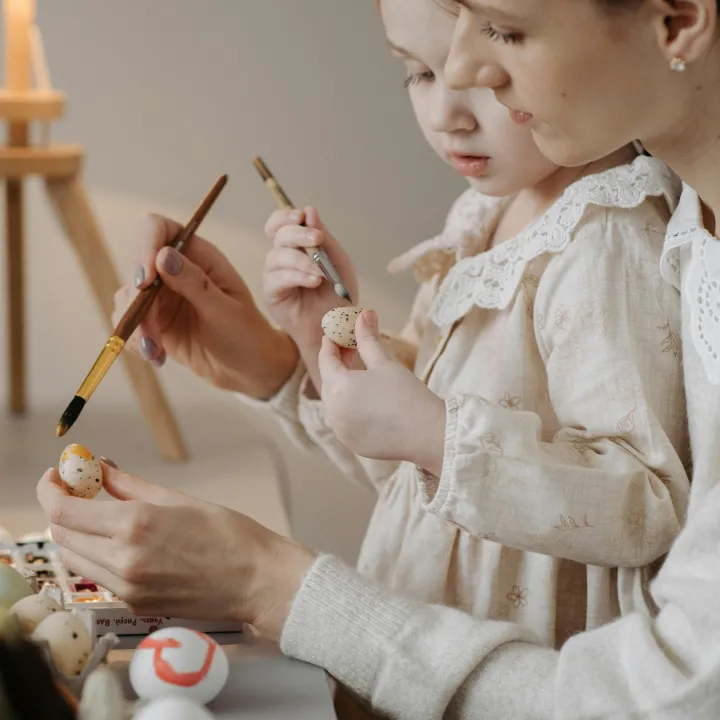 peinture maman/enfant