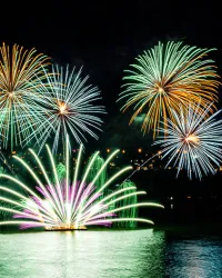 Croisière et feux d'artifice à Québec