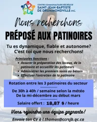 Préposé aux patinoires