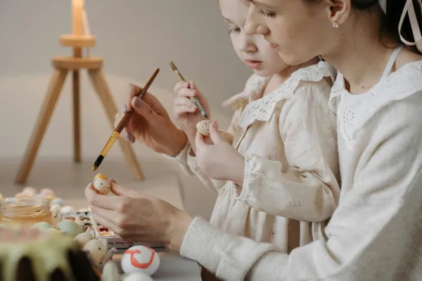 peinture maman/enfant