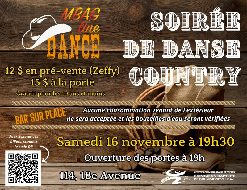 Soirée danse country