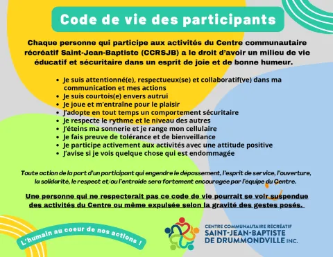 Code de vie des participants