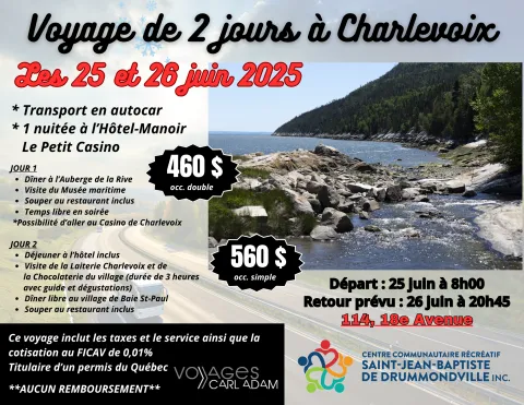 Voyage à Charlevoix